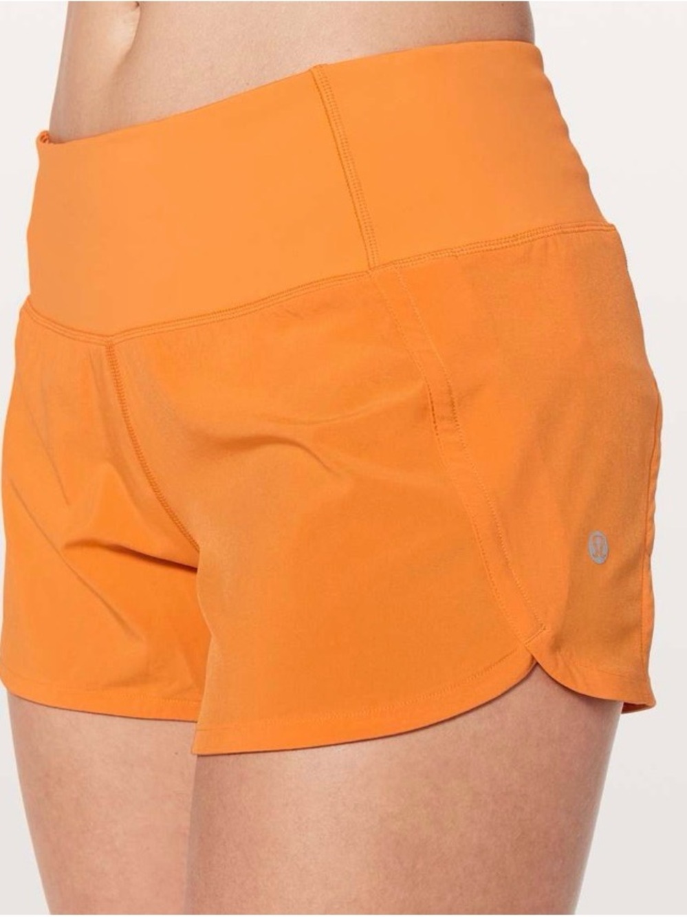 Lululemon Run Times Shorts II 4” ~ 6 ~ Vivid Amber